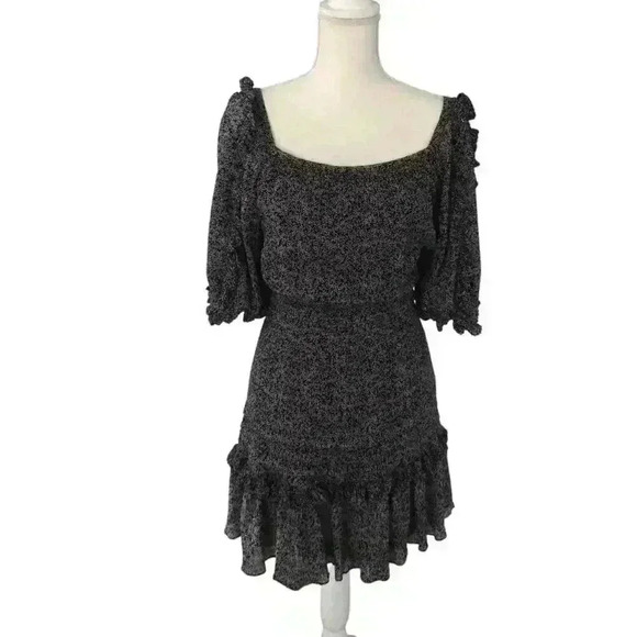 Rebecca Taylor Dresses & Skirts - Rebecca Taylor Navy Ruffle Mini Dress - Size 10